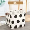 Foldable Cotton Linen Laundry Basket With Handles For Clothes And Home Storage 9