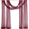 2 Pack Terracotta Wedding Arch Drapes Sheer Chiffon Backdrop Curtains 16