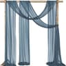2 Pack Terracotta Wedding Arch Drapes Sheer Chiffon Backdrop Curtains 6