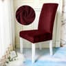 Velvet Stretch Dining Chair Cover Soft Parsons Chair Slipcover Protector 17