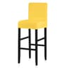 Waterproof Stretch Short Back Chair Cover For Dining And Bar Stools 6