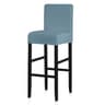 Waterproof Stretch Short Back Chair Cover For Dining And Bar Stools 8