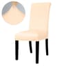 Solid Color Stretch Dining Chair Cover Washable Furniture Protector 11