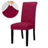 Solid Color Stretch Dining Chair Cover Washable Furniture Protector 24