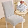 Thickened Leaf Pattern Stretch Dining Chair Cover 9