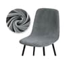 Velvet Stretch Bar Chair Cover Soft Solid Color Protective Slipcover 14