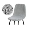 Velvet Stretch Bar Chair Cover Soft Solid Color Protective Slipcover 12