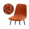 Velvet Stretch Bar Chair Cover Soft Solid Color Protective Slipcover 6