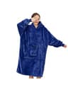 ExtraLong Flannel Wearable Blanket Hoodie With Sleeves And Pockets  57 Inch 6