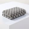 Plaid Cotton Bath Towel Set Soft Absorbent Lightweight Bathroom Towels 6
