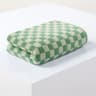 Plaid Cotton Bath Towel Set Soft Absorbent Lightweight Bathroom Towels 9