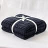 Cotton Cable Knit Throw Blanket Soft Cozy Decorative Bed And Sofa Blanket 12