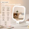 Portable HD LED Makeup Mirror With Dimmable TriColor Light 1