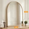 Modern Arched Metal Frame Bathroom Vanity Wall Mirror 6
