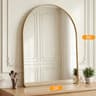 Modern Arched Metal Frame Bathroom Vanity Wall Mirror 10