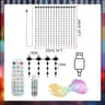 Smart RGB LED Christmas Curtain Lights With App Control Music Sync And DIY Patterns 8