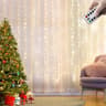 3M LED Curtain Fairy Lights USB Waterfall String Lights With Remote 8 Modes 9