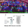 40M LED Icicle Curtain String Lights With Remote And EU Plug For Outdoor Holiday Decor 6