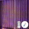 Remote Control USB Curtain String Lights With 8 Lighting Modes 8