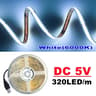 5V USB COB LED Strip Light 320LEDm HighDensity Flexible Linear Lighting 7