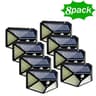 100 LED Solar Motion Sensor Wall Lights 12 Pack  Waterproof Outdoor Security Lights 9