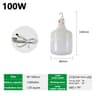 Portable USB Rechargeable LED Camping Bulb Lantern With Hanging Hook 11