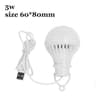 USB LED Camping Bulb With 12m Clip Cable 5V Portable Tent Light 10