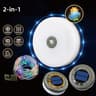 10M Solar RGB Camping String Light With LED Flashlight 7