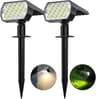 52 LED Solar Landscape Spotlights With 3 Lighting Modes IP65 Waterproof 8