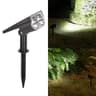 Solar Landscape Spotlights With Ground And Wall Mount Auto On Off LED Lights 10
