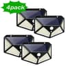 100 LED Solar Motion Sensor Wall Light  4Sided IP65 Outdoor Security Light 9