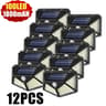 100 LED Solar Motion Sensor Wall Light  4Sided IP65 Outdoor Security Light 10