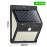 144 LED Solar Motion Sensor Wall Light  IP65 Waterproof Outdoor Security Lamp 6