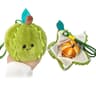 Peelable Orange Plush Keychain Soft Fruit Toy Backpack Pendant 7