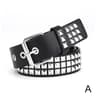 Punk Bullet Studded Belt  Adjustable Black Rivet Rock Belt 6