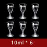 10ml Mini Stem Shot Glasses Set Of 6 For Sake Baijiu And Spirits 6