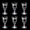 6PCS Mini Stemmed Shot Glass Set  Clear Liquor And Spirits Glasses 11