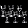 6PCS Mini Stemmed Shot Glass Set  Clear Liquor And Spirits Glasses 7
