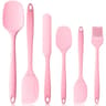 6Piece Heat Resistant Silicone Spatula Set For Cooking Baking And Mixing 8