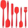 6Piece Heat Resistant Silicone Spatula Set For Cooking Baking And Mixing 9
