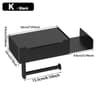 Wall Mounted Toilet Paper Holder With Shelf And Wet Wipes Storage 8