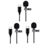 Portable Mini Lavalier Microphone With USB TypeC And 35mm ClipOn Condenser Mic 9