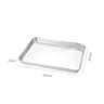 Stainless Steel Rectangular Food Serving Tray For Kitchen Storage Dining And Buffet 7