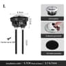 Universal Dual Flush Toilet Tank Push Button Replacement 6