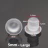 20PCS Transparent Rubber Cabinet Door Bumpers AntiSlip Furniture Pads 8