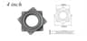 34 Inch 360 Degree Lazy Susan Swivel Bearing Plate For DIY Furniture 7