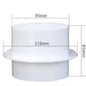 Round Air Duct Backdraft Damper Check Valve For Exhaust Fans 7