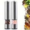 Electric Salt And Pepper Grinder Set With LED Light And Adjustable Coarseness 10