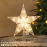 15cm Warm White LED Christmas Tree Star Topper Light 10