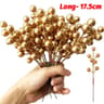 7Head Artificial Red Berry Stems For Christmas Tree And Wreath Decor 7